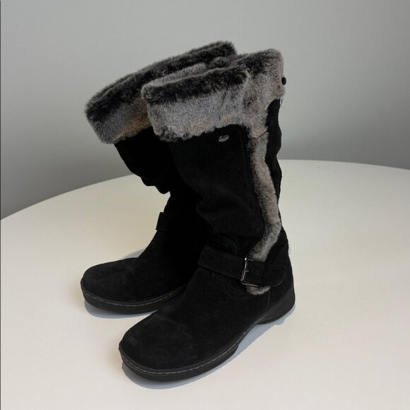 Denver Hayes T-Max Leather Winter Boots Black Size 7.5 - Picture 2 of 6